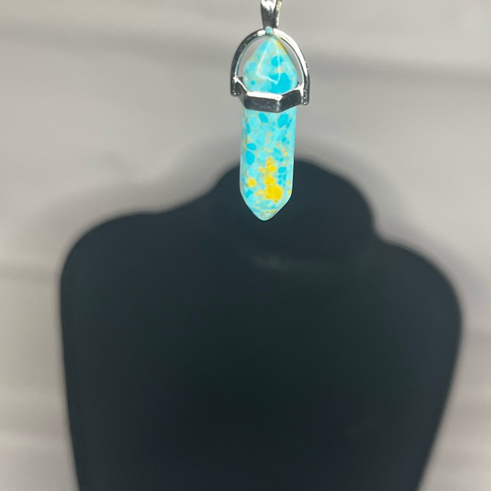 BOGO Blue and Yellow Crystal Necklace